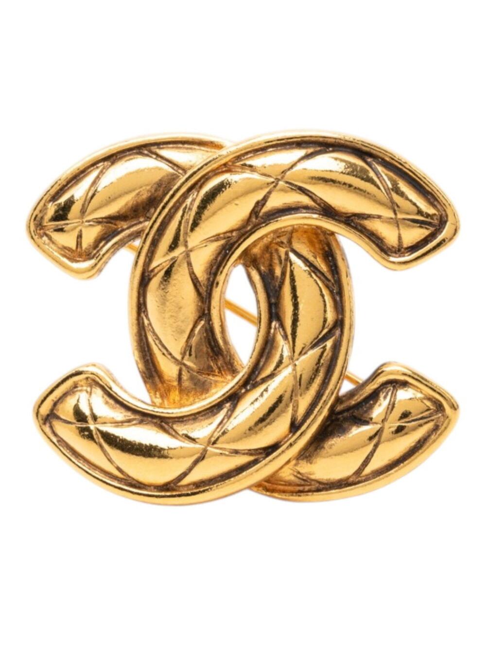 Chanel Cc Logo Brooch Metal #327487C74B